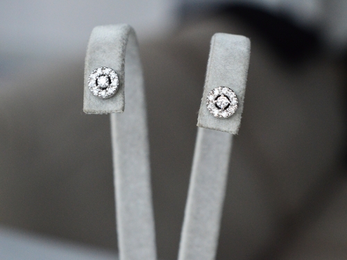 Auskarai su deimantais 0.20 ct